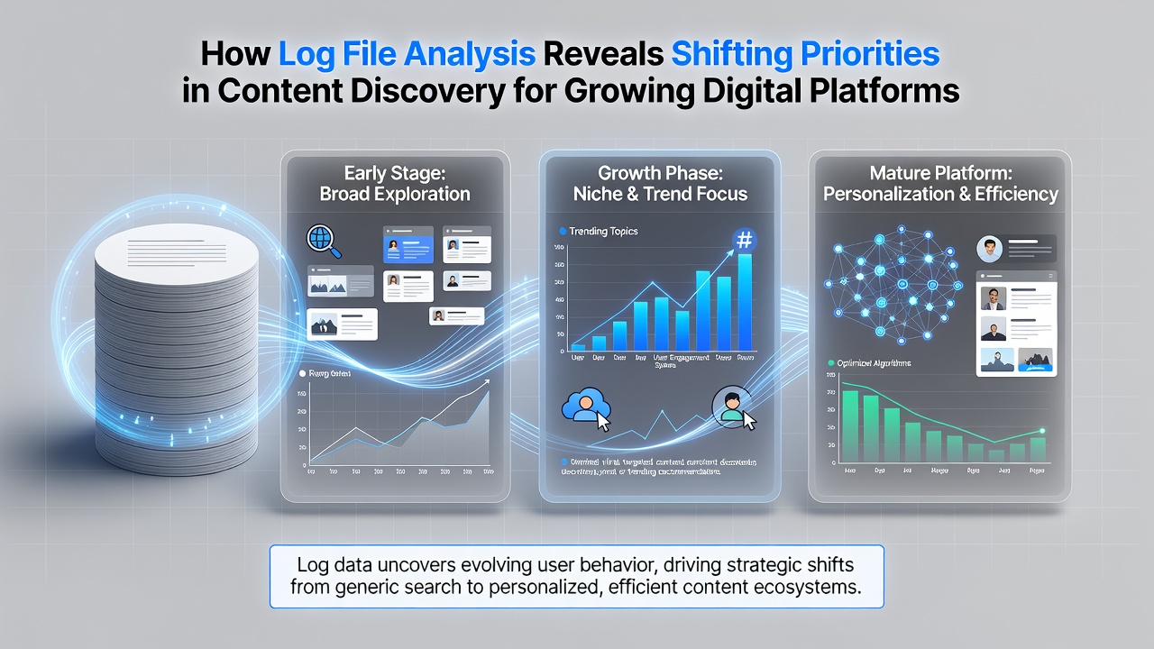 Server log entries highlighting content discovery shifts across platform sections